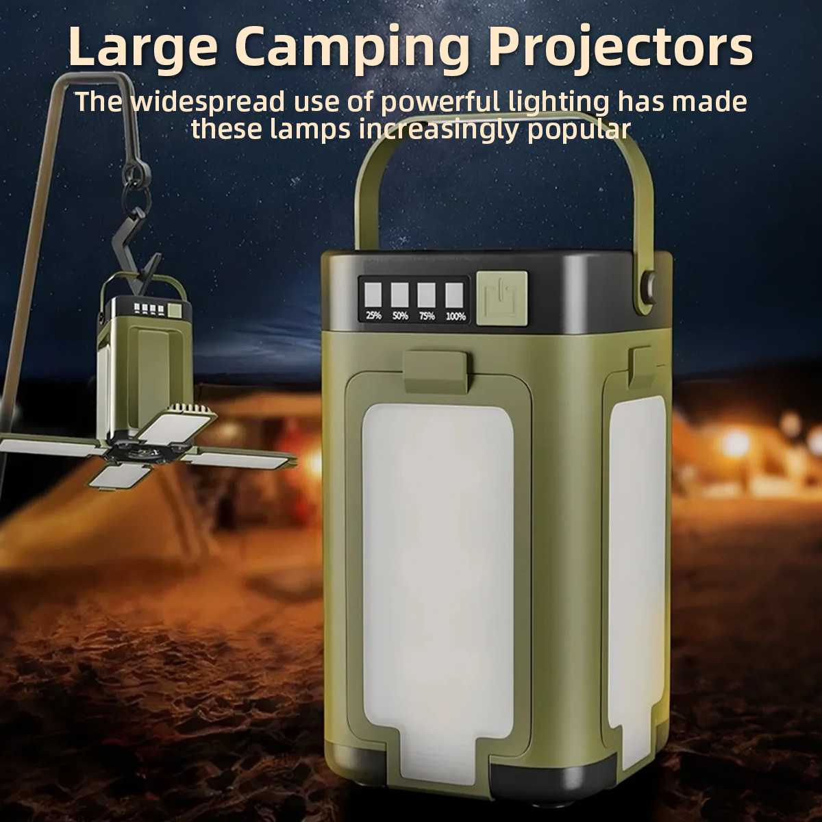 Power Outage Light - โคมไฟตั้งแคมป์พกพาแบบใบโคลเวอร์สี่แฉก, ไฟ LED สำหรับเต็นท์แบบชาร์จไฟได้ สำหรับการเดินป่า, พายุเฮอริเคน,