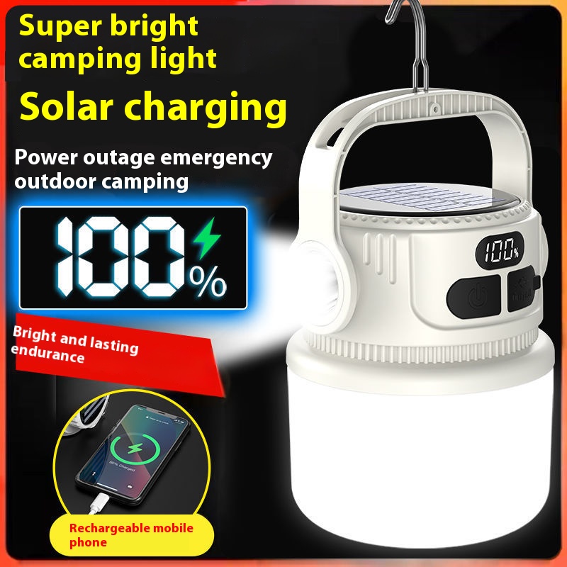 Power Outage Light - LED พลังงานแสงอาทิตย์หลอดไฟแบบพกพาโคมไฟกันน้ํากลางแจ้ง Night Market Camping เต็นท์ไฟดับโคมไฟฉุกเฉิน