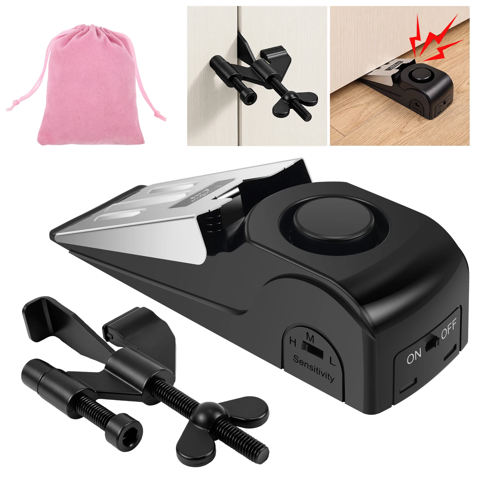 ตัวล็อคประตูแบบพกพา พร้อมสัญญา - Door Stop Alarm บทวิจารณ์และราคา