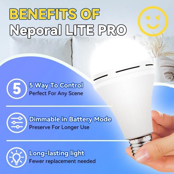 หลอดไฟฉุกเฉินแบบชาร์จไฟได้ ใช้ - Power Outage Light บทวิจารณ์และราคา
