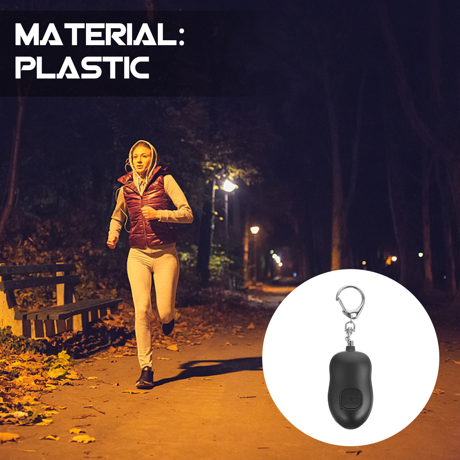 1 ชิ้น อุปกรณ์เตือนภัยส่วนบุคค - Personal Alarm Keychain บทวิจารณ์และราคา